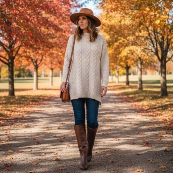 NWT!! - SOUL Uptown Wide Calf Knee High Boot in dark brown faux leather (9W) - Picture 5 of 15